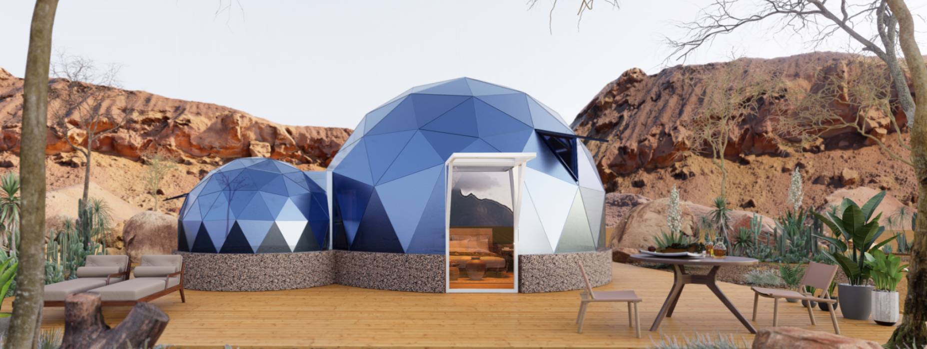 万源市球形智能光伏玻璃星空房